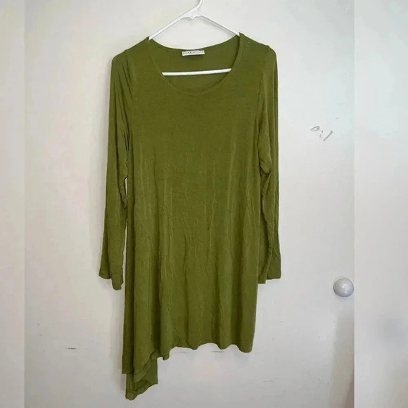 Bryn Walker Green Long Sleeve Micro Modal Blouse - Picture 4 of 5